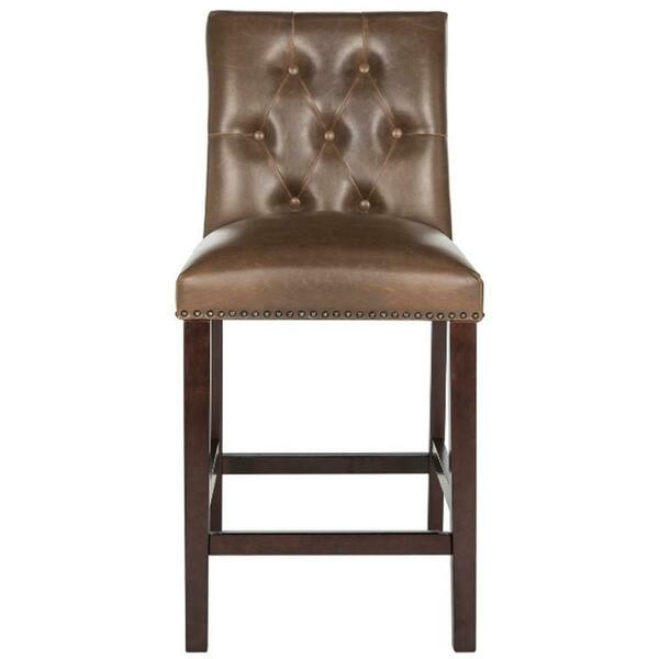 Safavieh Norah Counterstool- Brown - 40 x 20 x 19 in. FOX6209E-SET2